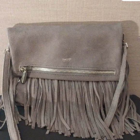 Hammitt Black Suede Fringe Crossbody Bag - Picture 8 of 8
